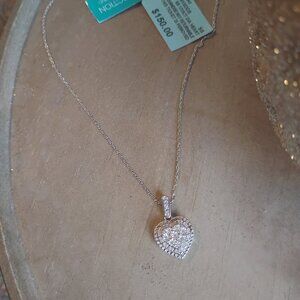 Diamond heart necklace